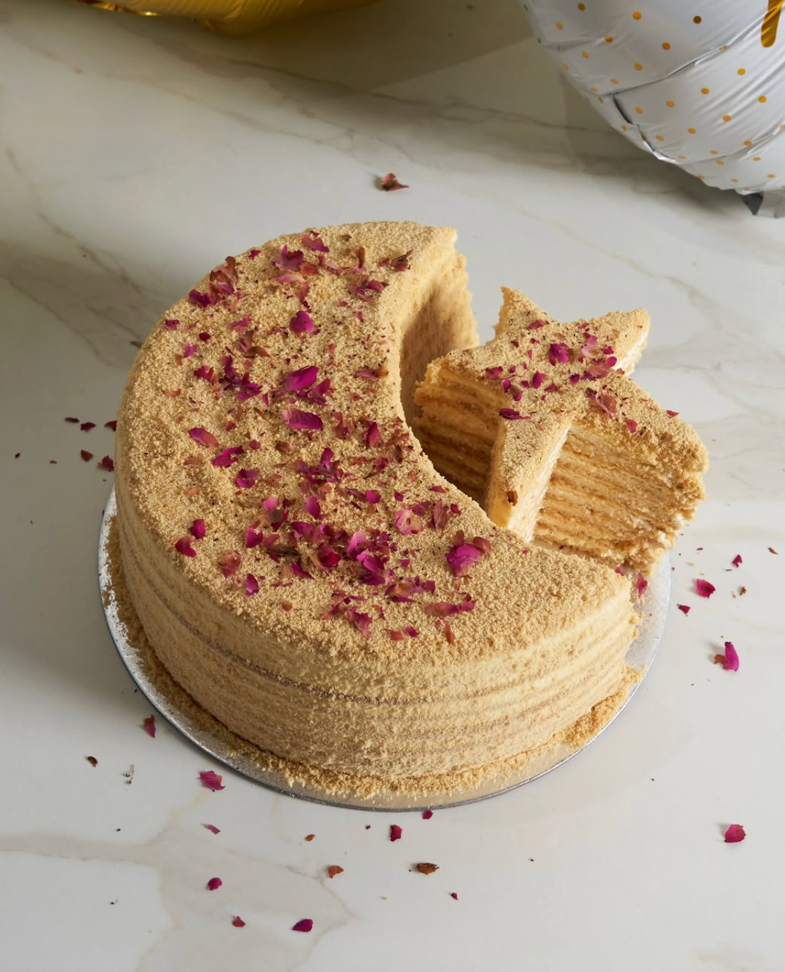 Russian Honey cake (Moon & Star crescent shape) Eid Cake