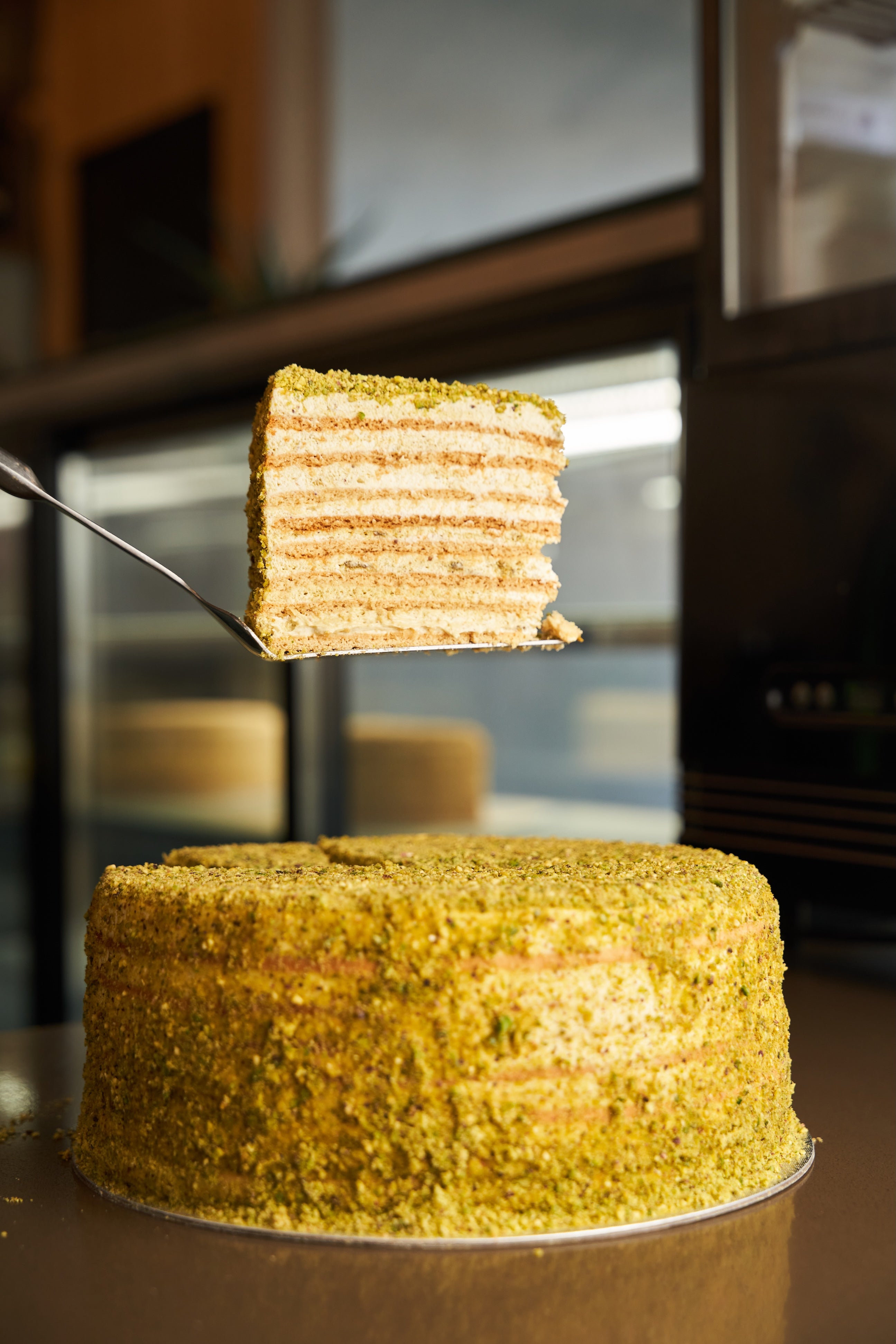 Russian Honey Cake x Pistachio