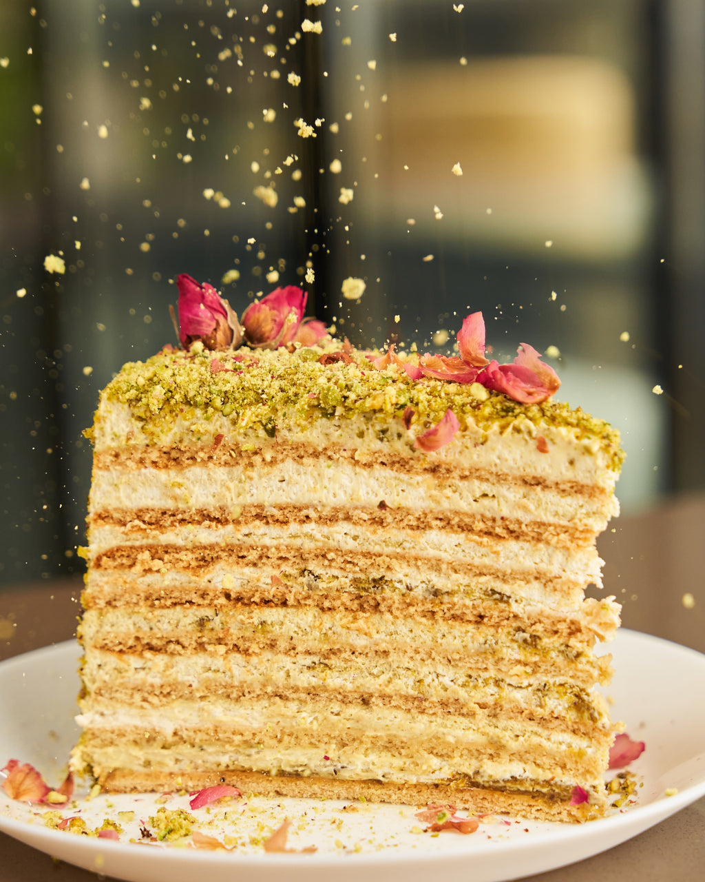 Russian Honey Cake x Pistachio