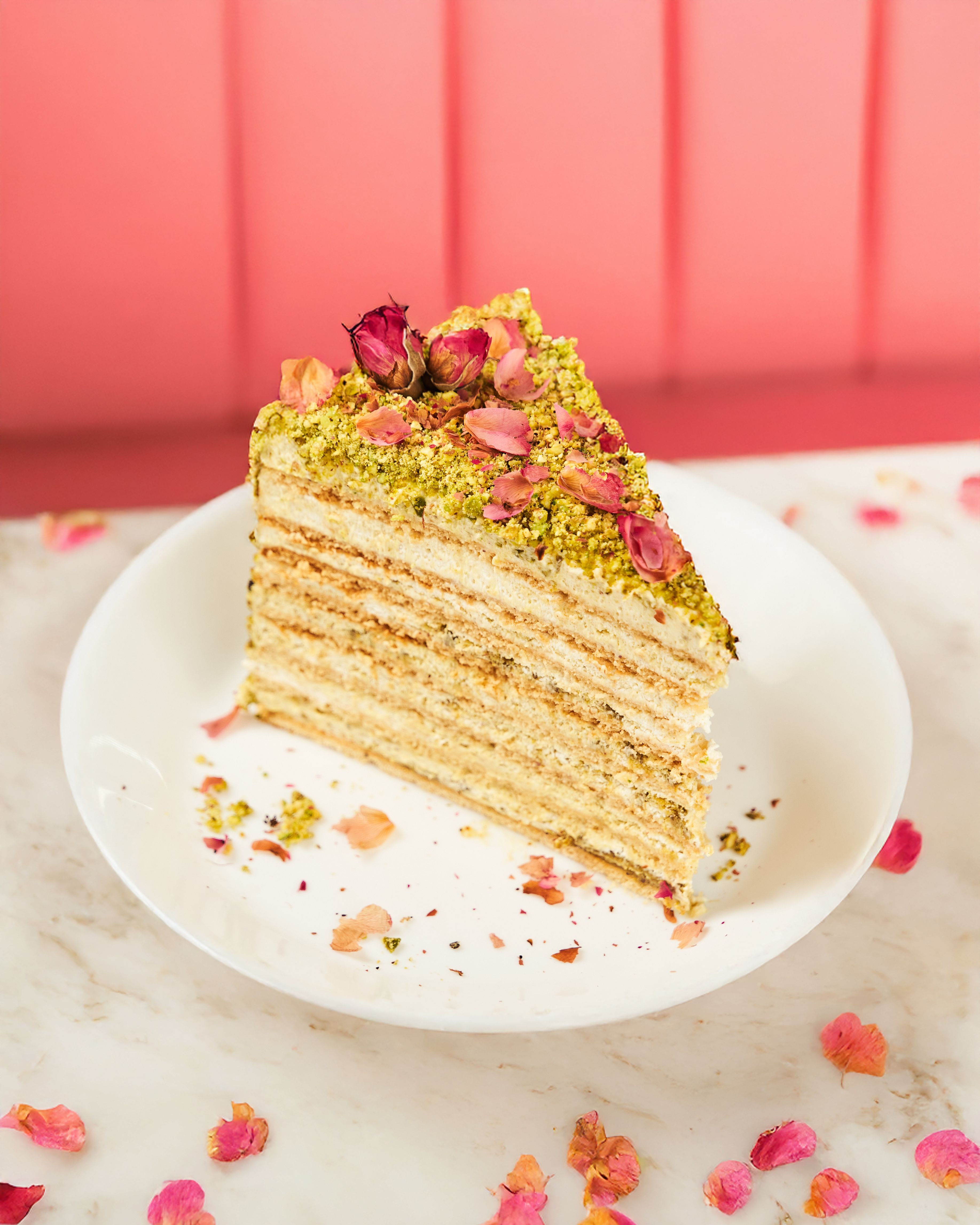 Russian Honey Cake x Pistachio